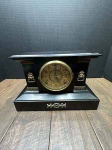 New Haven Cast Iron Mantel Clock