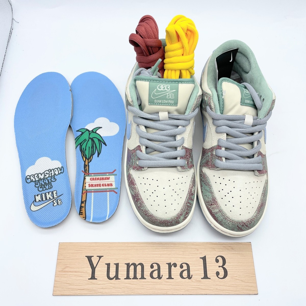 Crenshaw Skate Club × Nike SB Dunk Low Pro QS FN4193-100 Nike SB Dunk Low x Crenshaw Skate Club Beige - FN4193-100 | eBay