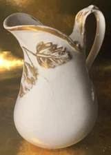 Old Paris Porcelain Pitcher George Jones Inspired French Gilt Victorian Vtg Ewer