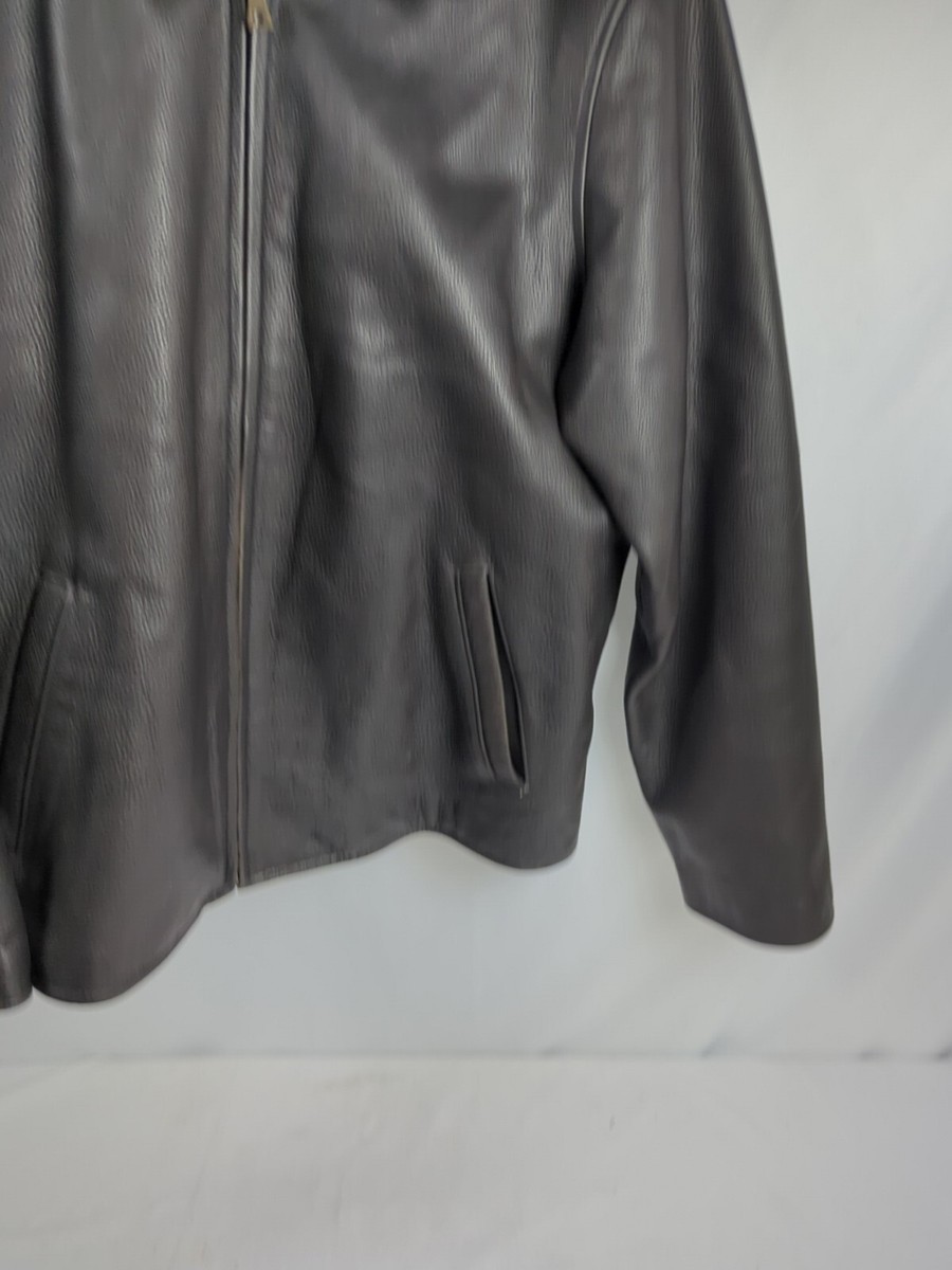 Eddie Bauer Legends Women's Large Black Full Zip Leather Eddie Bauer Legends Women's Large Black Full Zip Leather