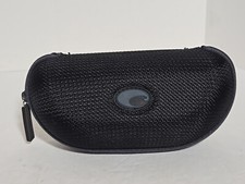 Costa Del Mar Sunglasses Zippered Black Clamshell Case