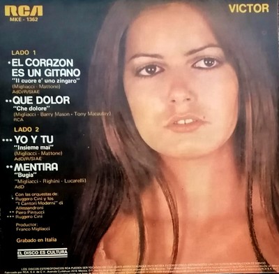 NADA SAN REMO 1971 RARE PRESSE MEXICO EP 7'' EL CORAZON IS UN GITANO + 3 MEXIKO