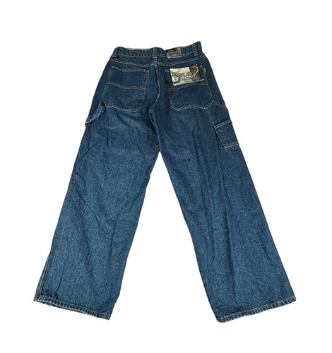 【COSYHARU】Near Semi-Wide Denim Pants NEW vintage grey solo semore jeans size 44x34 13 inch leg