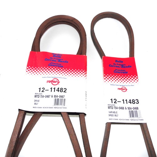 11482 & 11483 Rotary Belt Set Compatible With MTD 7540467, 7540468 eBay