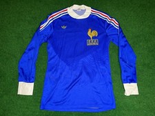 WC 1978 France jersey campione del mondo Mondiali francesi Adidas shirt magli...