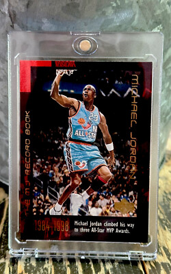Michael Jordan Card Refractor 90 s HOLO FOIL ALL STAR RARE SP BULLS JERSEY #23