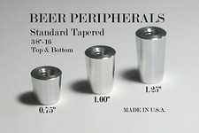 5Pack NEW! Beer Tap Handle Ferrule - Standard Tapered _ New Sizes