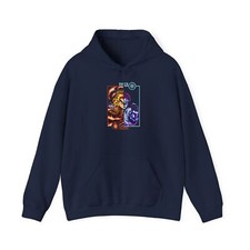 Unisex Heavy Blend JL Anime Hooded Sweatshirt - Demon Slayer Rengoku vs Akaza