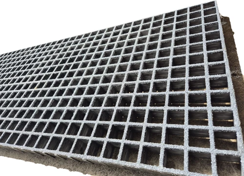 Anti Slip Resin Fiberglass 2000x500 30x30 GREY Grit Access FRP Walkway Grating - Picture 4 of 12