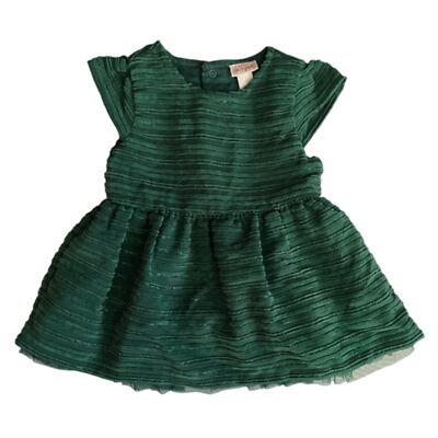 short green christmas dress Cat & Jack Size 12 Months Infant Party Wear