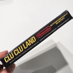 Clu Clu Land Game Rare BLACK BOX Nintendo NES 1985 Early Edition Collectable