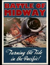 Battle of Midway PHOTO Recruitment Remembrance Poster Navy World War 2  5x7 Pic