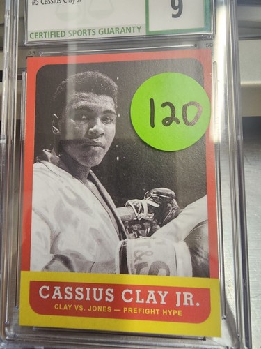 2021 Topps Muhammad Ali The People's Champ Cassius Clay Jr. Graded Mint 9