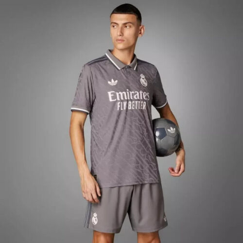 Adidas Real Madrid 2024/25 Authentic Soccer Third Jersey 3rd Kit IY1761 Size L