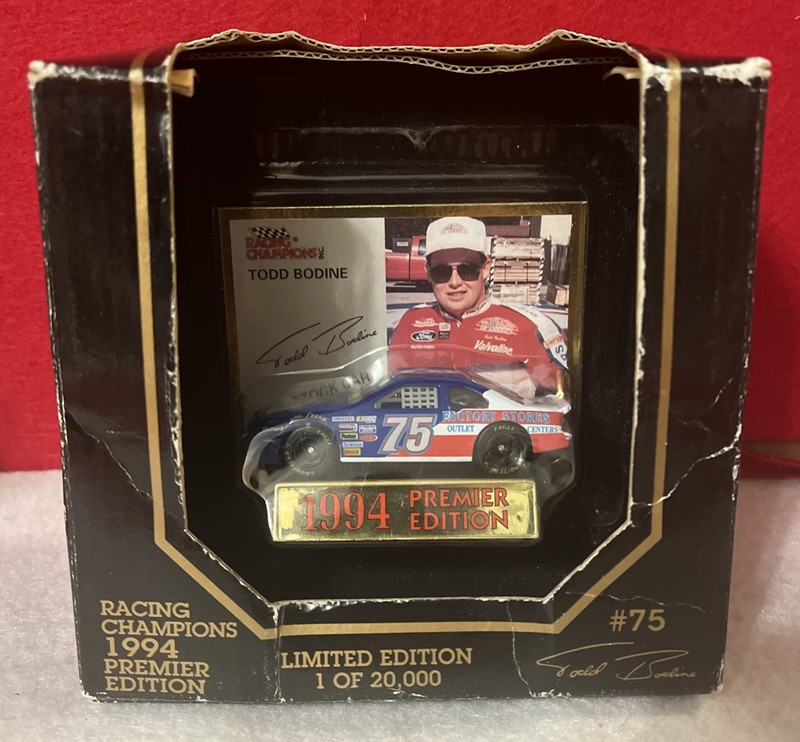 NASCAR Todd Bodine #75 Racing Champions 1994 Diecast Stock Car Premier Edition