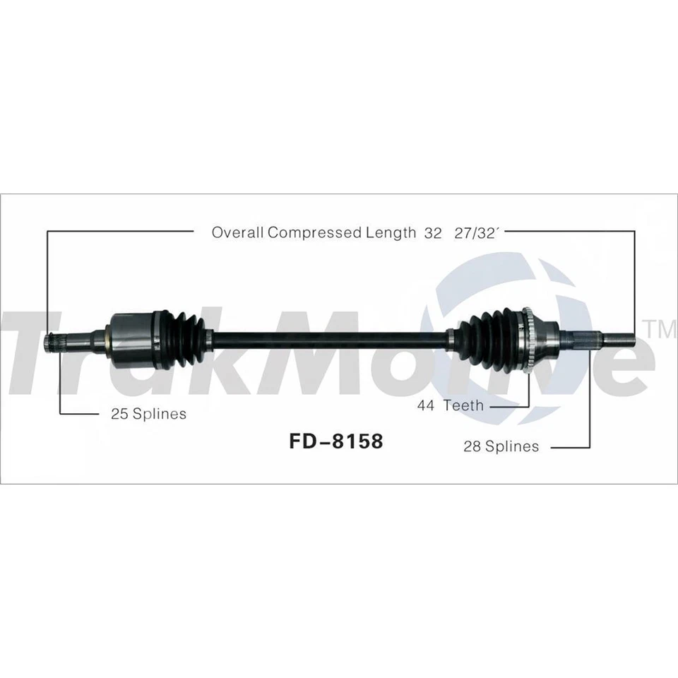 Juego SurTrack par de ejes de eje trasero CV para Ford Edge Lincoln MKX AWD 2007-2010 Foto 3 de 3