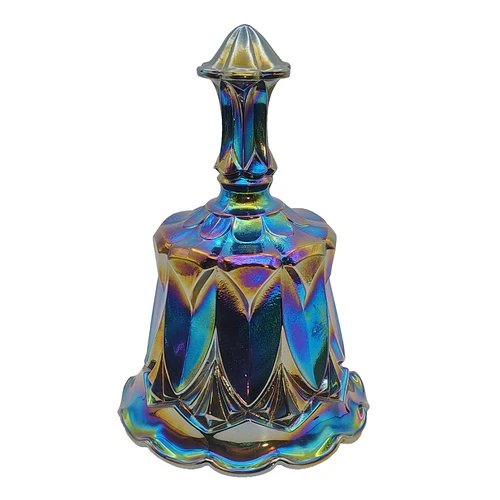 Fenton Amethyst Carnival Glass Bell Iridescent Purple Vintage