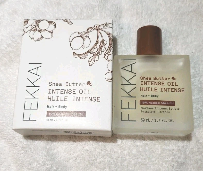 Aceite intenso de manteca de karité FEKKAI para cabello + cuerpo tamaño completo 50 ml/1,7 oz Foto 2 de 4