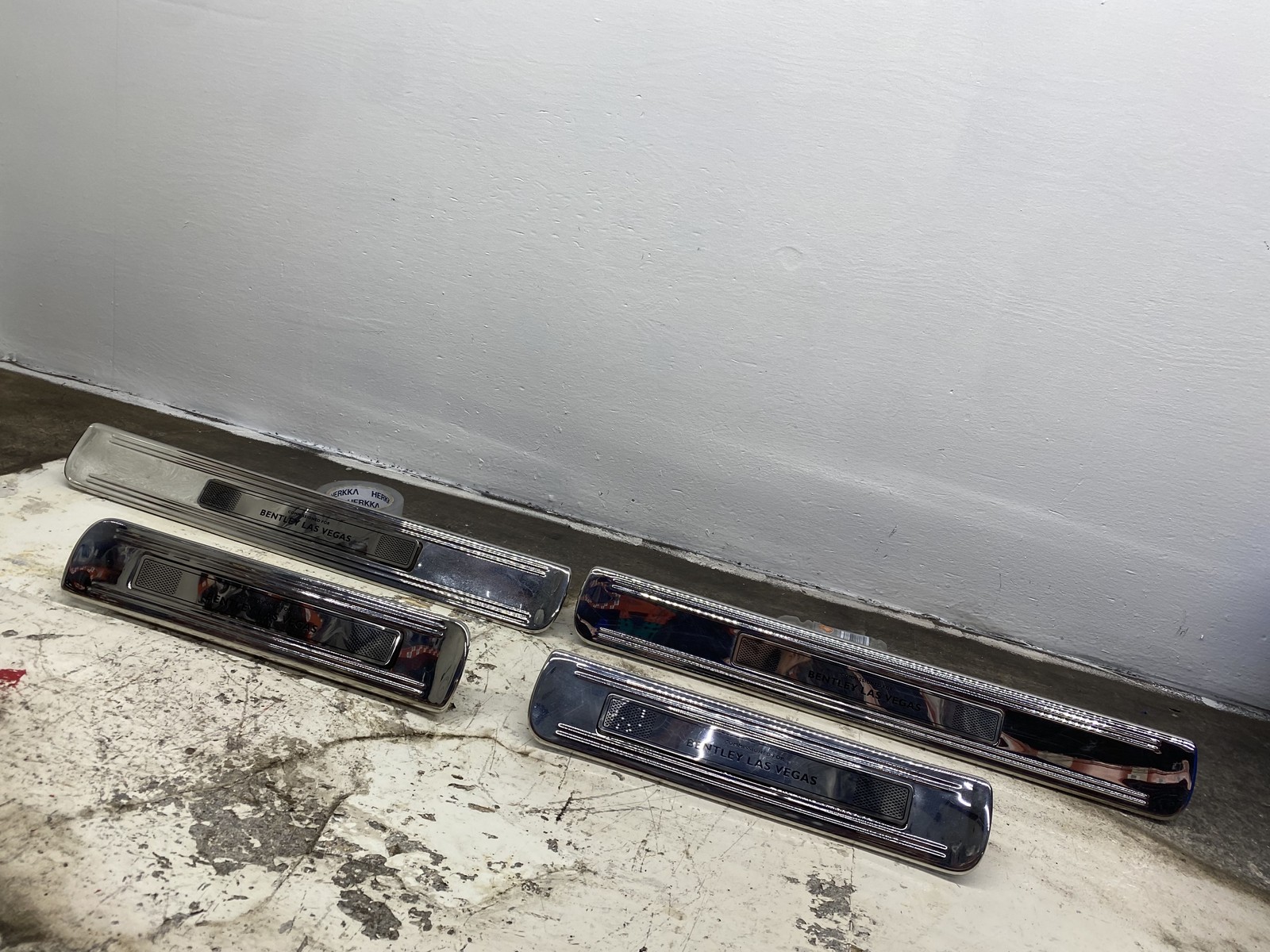 2010-2020 BENTLEY MULSANNE FRONT REAR LEFT RIGHT DOOR SILL SCUFF PLATE PANEL SET