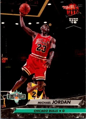 1992-93 Fleer Ultra - Michael Jordan #216 Basketball Card Jam Session b