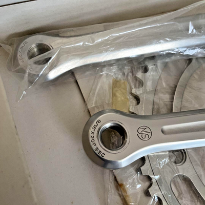 Rare Campagnolo Record Pista NJS Crankset 167.5mm 48T Chainring