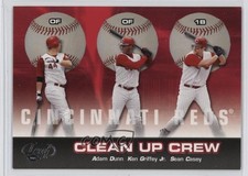 2005 Leaf Clean Up Crew Adam Dunn Sean Casey Ken Griffey Jr #CUC9 HOF g5i