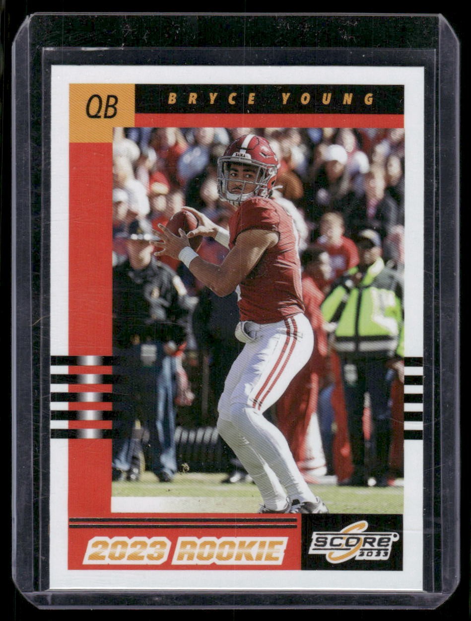 2023 Score #1 Bryce Young 2003 Throwback Rookies Red