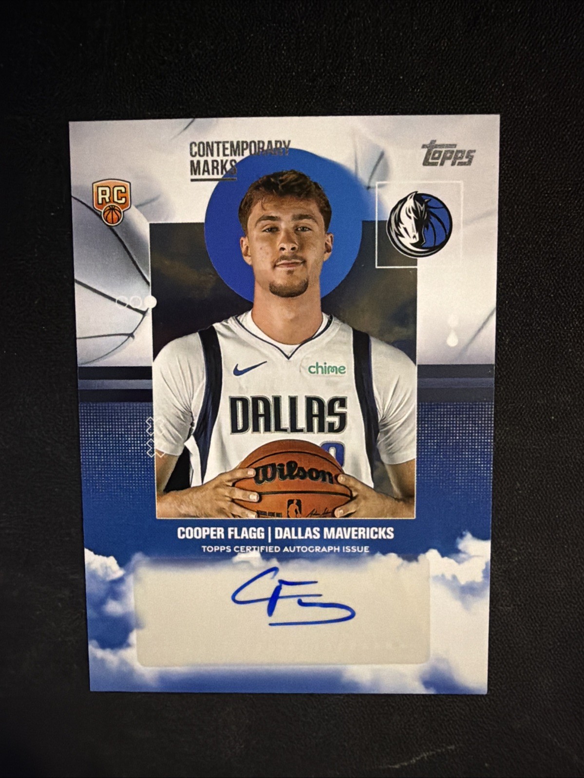 2025-26 Topps Cooper Flagg Rookie Auto Contemporary Marks #CM-CF Mavericks RC