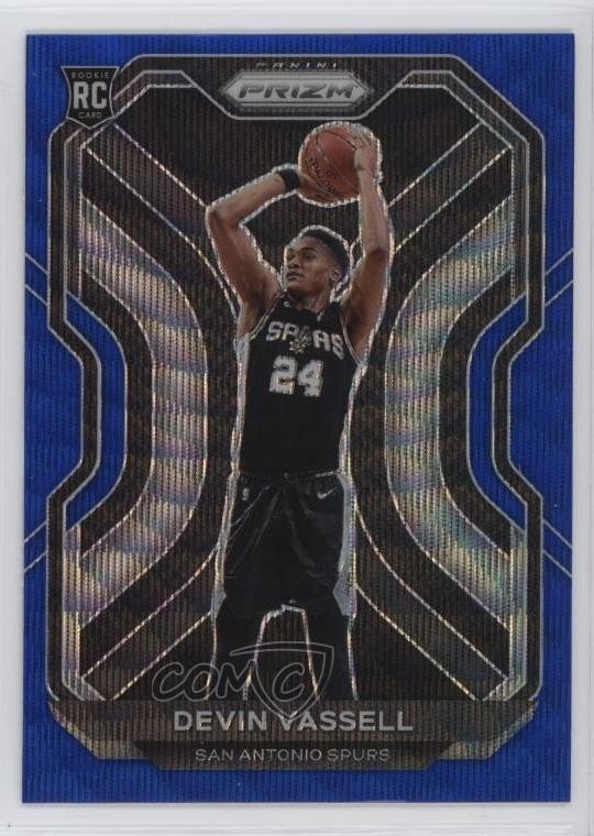 2020-21 Panini Prizm Blue Wave Prizm Devin Vassell #252 07r3