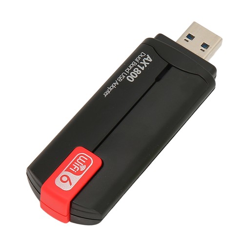 USB WiFi Adapter 1800Mbps Stable Signal USB3.0 MU MIMO Technology WIFI6 Wire NEW - Afbeelding 10 van 12