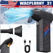 Cordless Compressed Air Duster - 130000RPM High-Power Dust Blower with LED Light