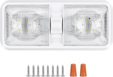 1 Pack RV Lights Interior 12V Led 8W Ceiling Double Dome Light 600 -White 1Pack