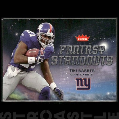 Tiki Barber 2006 Fleer Fantasy Standouts #FS-TB New York Giants   Football Card