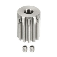 6mm Bore 304 Stainless Steel 1 Mod 12T Spur Gear RC Car Pinion Gear