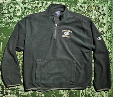 Green Bay Packers Sweatshirt 2XL Men Medium 1/4 Zip NFL Pro Line Champion Fleece