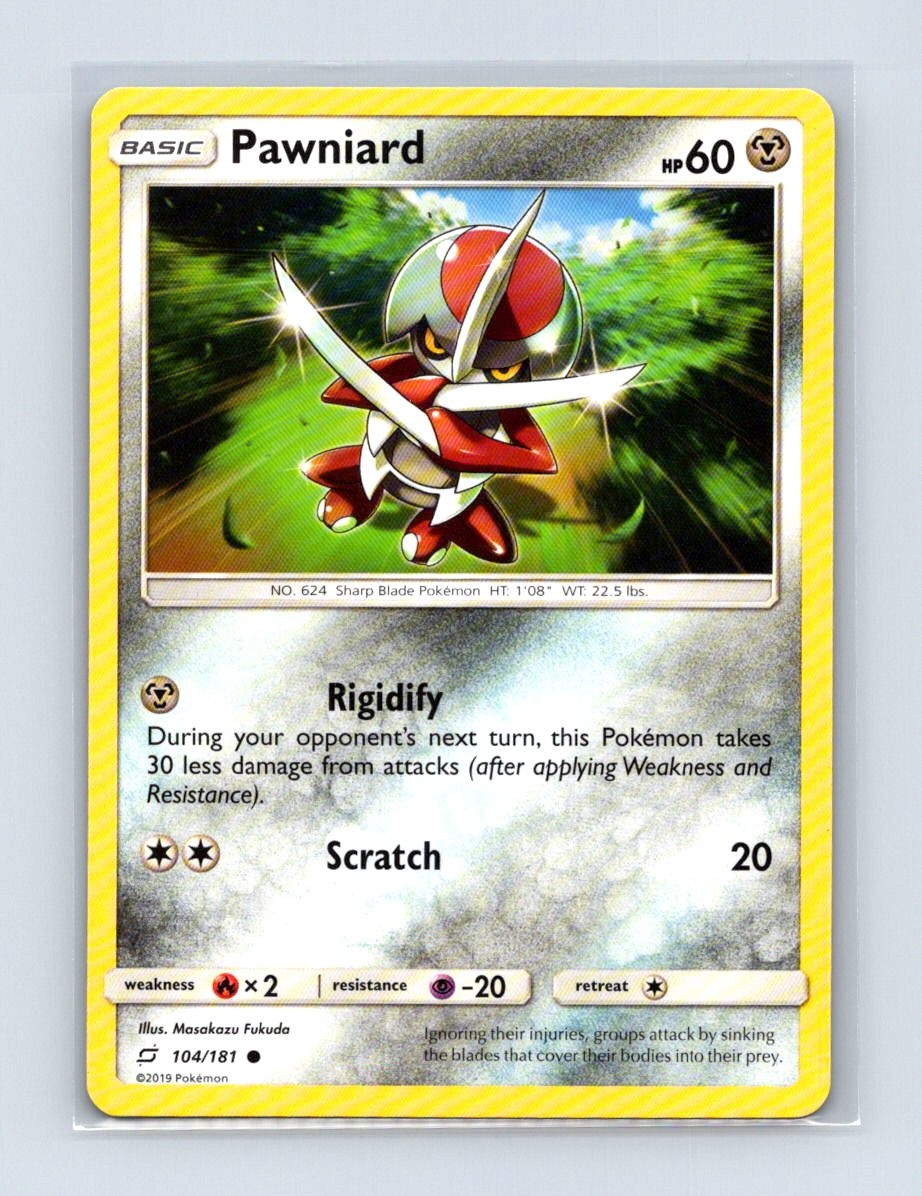 Pawniard 104/181 Common Team Up Pokemon Lightly Played