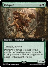 Polygoyf (Extended Art) - Normal NM MTG Commander: Modern Horizons 3