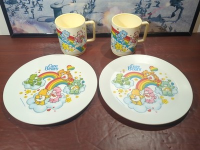 Care Bear Plates and Cups Deka American Greetings 1980s Vintage