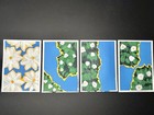 ACEO ORIGINAL Floral Landscape Abstract Blue Sky Acrylic Miniature Painting #2 — photo 2