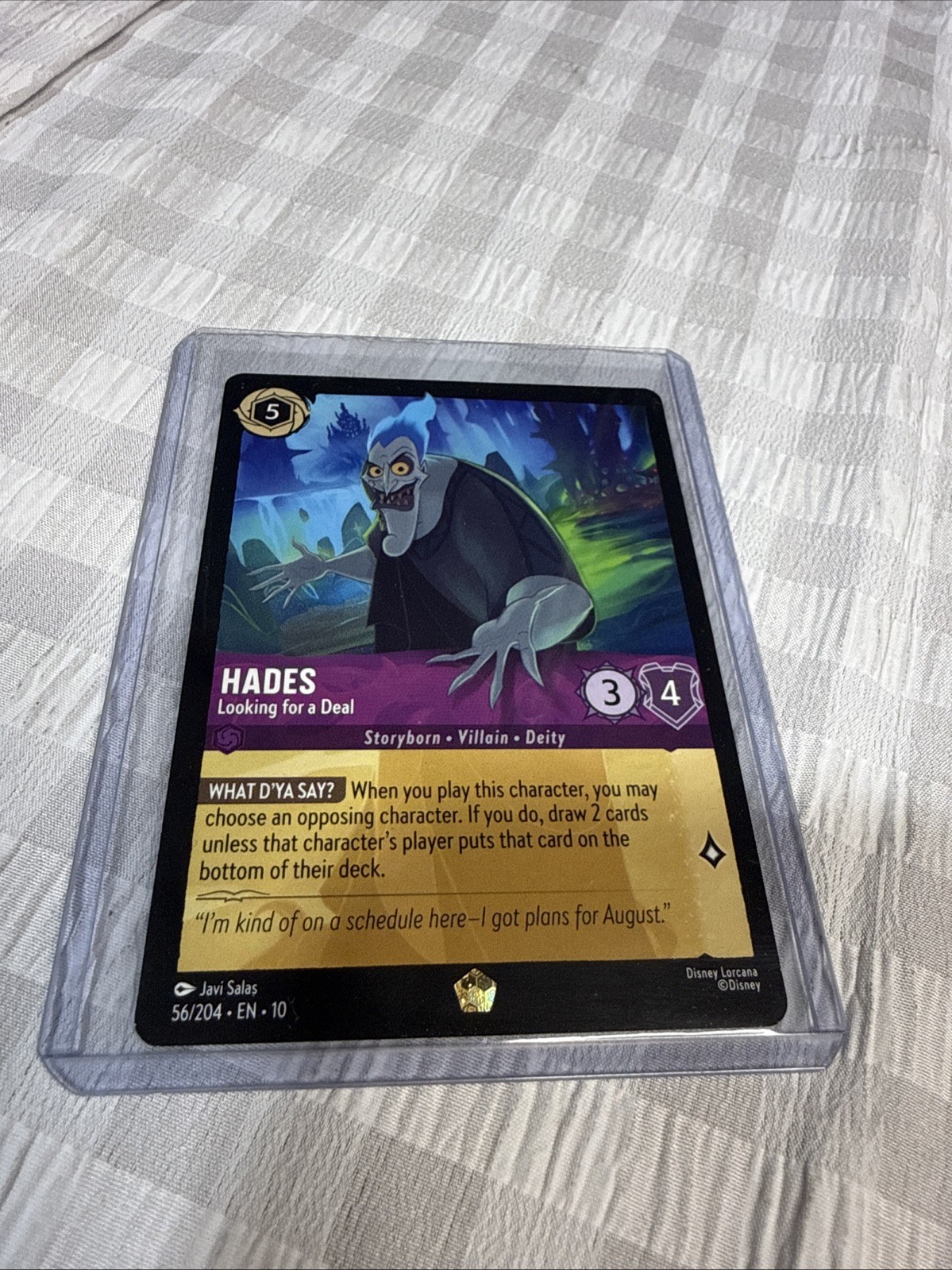 Disney Lorcana HADES Looking for A Deal 56/204 Whispers In The Well