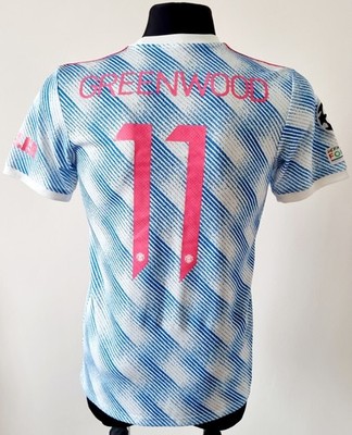 Manchester United 2021-2022 Away football Adidas shirt #11 Greenwood size Small