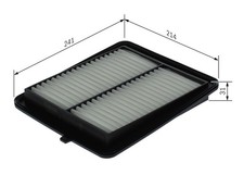 Luftfilter BOSCH F 026 400 723 Filtereinsatz für SUZUKI JIMNY A6G AllGrip JB74W