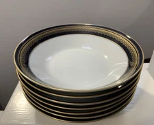 Legacy by Noritake Vienna 2796 Deep Plates Soup or Pasta 7 3/8” Set of 7