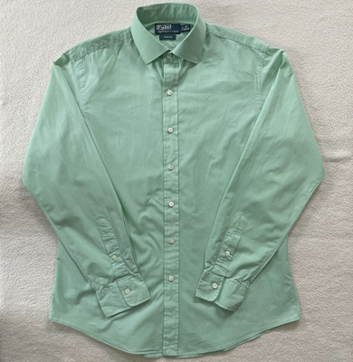 t shirt fit and flare dress Polo Ralph Lauren Custom Fit Checked Poplin Shirt - Blue main image 0