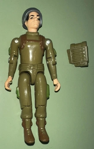 1982 Vintage G.I. GI Joe 3.75 ARAH Zap v1 Straight Arm Figure Broken Thumbs