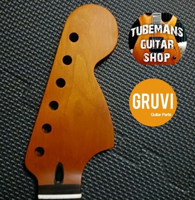 70s Style Strat Neck- Roasted Canadian Maple & Rosewood  Blank Heel #3