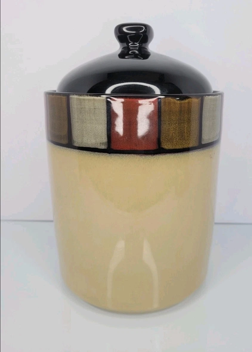 Pfaltzgraff Everyday Taos Extra Large Canister & Lid W/Gasket 10 3/4" Tall