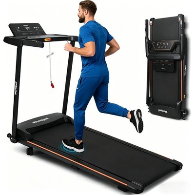 Laufband elektrisch 1-14 km/h LED Display Puls Fitness Heimtrainer klappbar