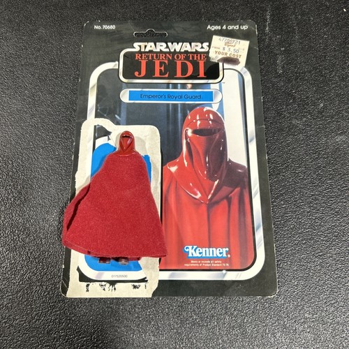 Vintage 1983 Star Wars ROTJ Emperor's Royal Guard 65 Back Card No Weapon