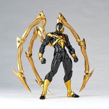 Incredibile Yamaguchi Revoltech Ragno di Ferro Onice Stealth Tech Ver. Personaggio Marvel